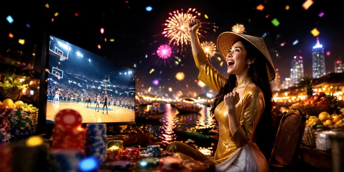 Người dùng vùng Mekong theo dõi trận bóng rổ và đặt cược thể thao qua kqc1 trong không khí lễ hội